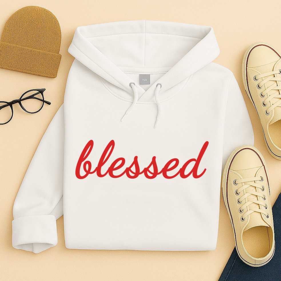 Blessed Red Christian Hoodie
