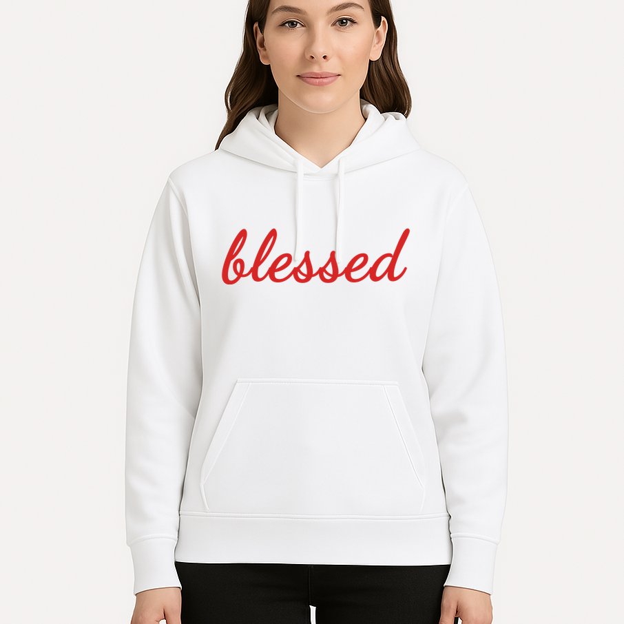 Blessed Red Christian Hoodie