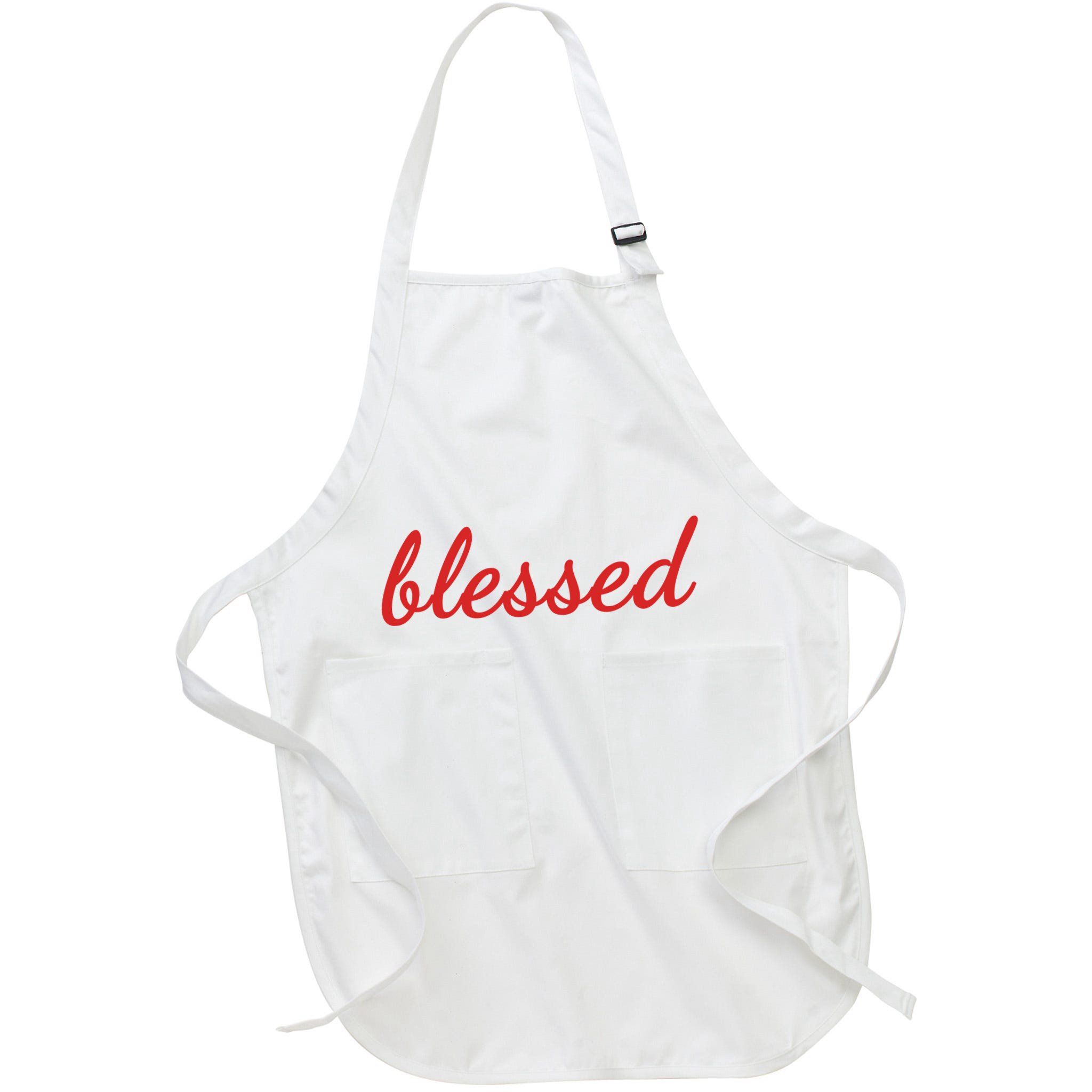 Blessed Red Christian Apron