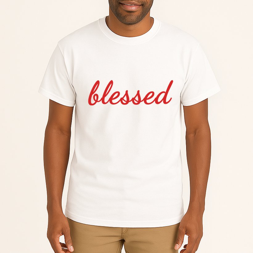 Blessed Red Christian Tall T-Shirt