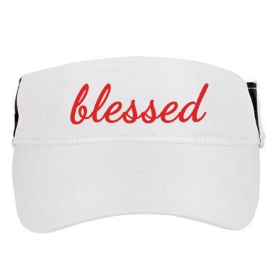 Blessed Red Christian Adult Drive Performance Visor