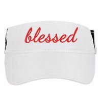 Blessed Red Christian Adult Drive Performance Visor