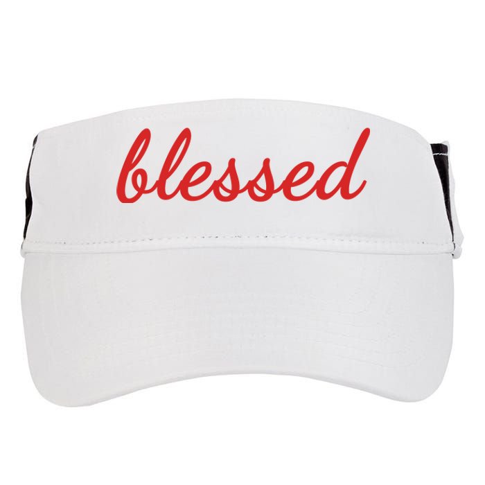 Blessed Red Christian Adult Drive Performance Visor