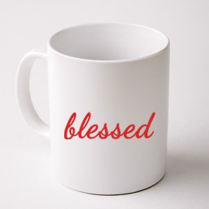 Blessed Red Christian Coffee Mug