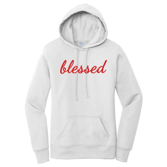 Blessed Red Christian Women's Pullover Hoodie