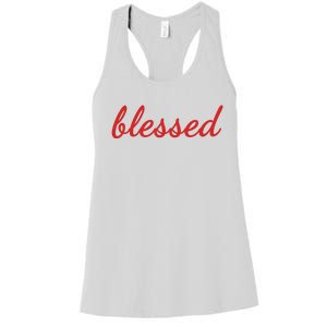 Blessed Red Christian Women's Racerback Tank