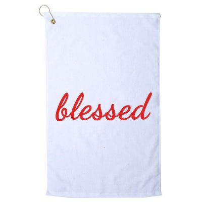 Blessed Red Christian Golf Towel