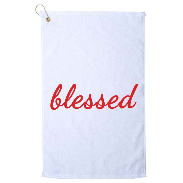 Blessed Red Christian Golf Towel