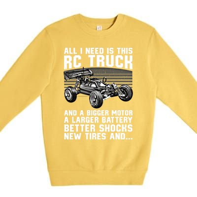 Best Rc Car Design Rc Car Racing Lovers Gift Premium Crewneck Sweatshirt