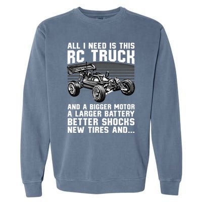 Best Rc Car Design Rc Car Racing Lovers Gift Garment-Dyed Sweatshirt