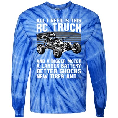 Best Rc Car Design Rc Car Racing Lovers Gift Tie-Dye Long Sleeve Shirt