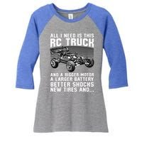 Best Rc Car Design Rc Car Racing Lovers Gift Women's Tri-Blend 3/4-Sleeve Raglan Shirt