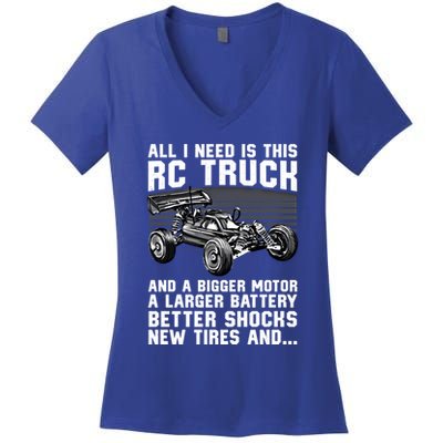 Best Rc Car Design Rc Car Racing Lovers Gift Women's V-Neck T-Shirt