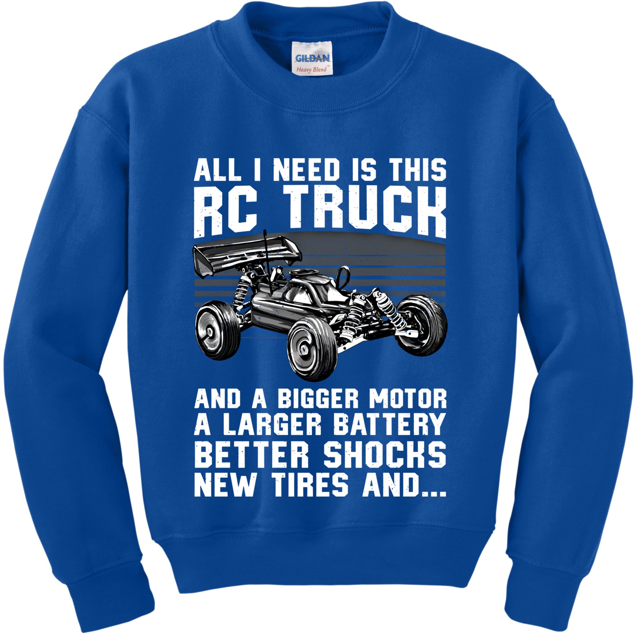 Best Rc Car Design Rc Car Racing Lovers Gift Kids Sweatshirt