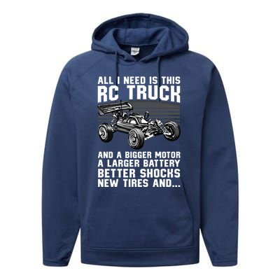 Best Rc Car Design Rc Car Racing Lovers Gift Performance Fleece Hoodie