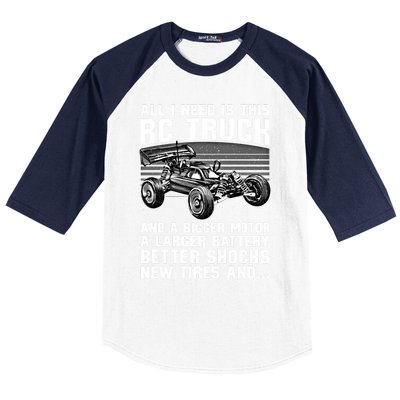 Best Rc Car Design Rc Car Racing Lovers Gift Baseball Sleeve Shirt