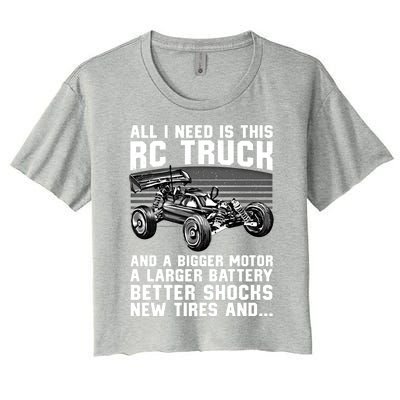 Best Rc Car Design Rc Car Racing Lovers Gift Women's Crop Top Tee