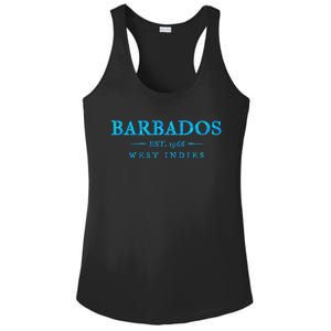 Barbados Retro Colorful Text Cruise Souvenir Ladies PosiCharge Competitor Racerback Tank