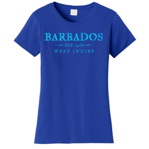 Barbados Retro Colorful Text Cruise Souvenir Women's T-Shirt