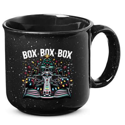 Box Radio Call Fun Christmas Tree Formula Racing Car Box Box 15oz Campfire Ceramic Mug