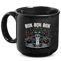 Box Radio Call Fun Christmas Tree Formula Racing Car Box Box 15oz Campfire Ceramic Mug