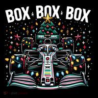 Box Radio Call Fun Christmas Tree Formula Racing Car Box Box Drawstring Bag