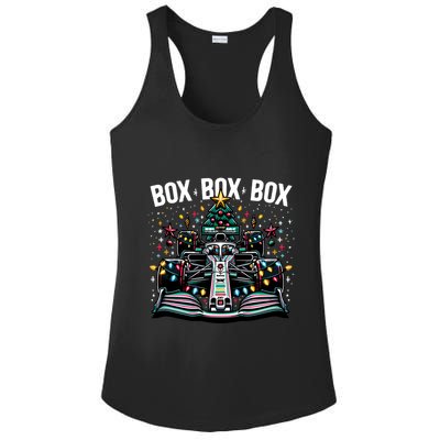 Box Radio Call Fun Christmas Tree Formula Racing Car Box Box Ladies PosiCharge Competitor Racerback Tank