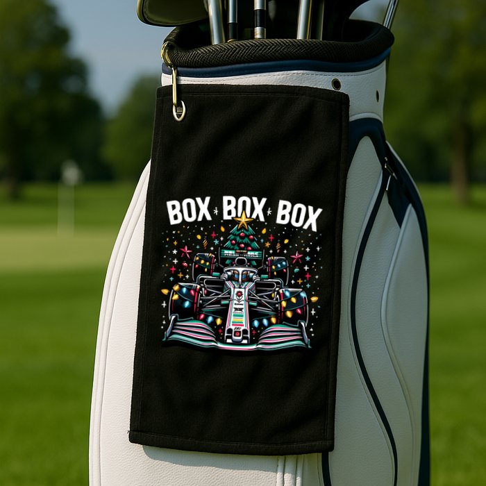 Box Radio Call Fun Christmas Tree Formula Racing Car Box Box Golf Towel
