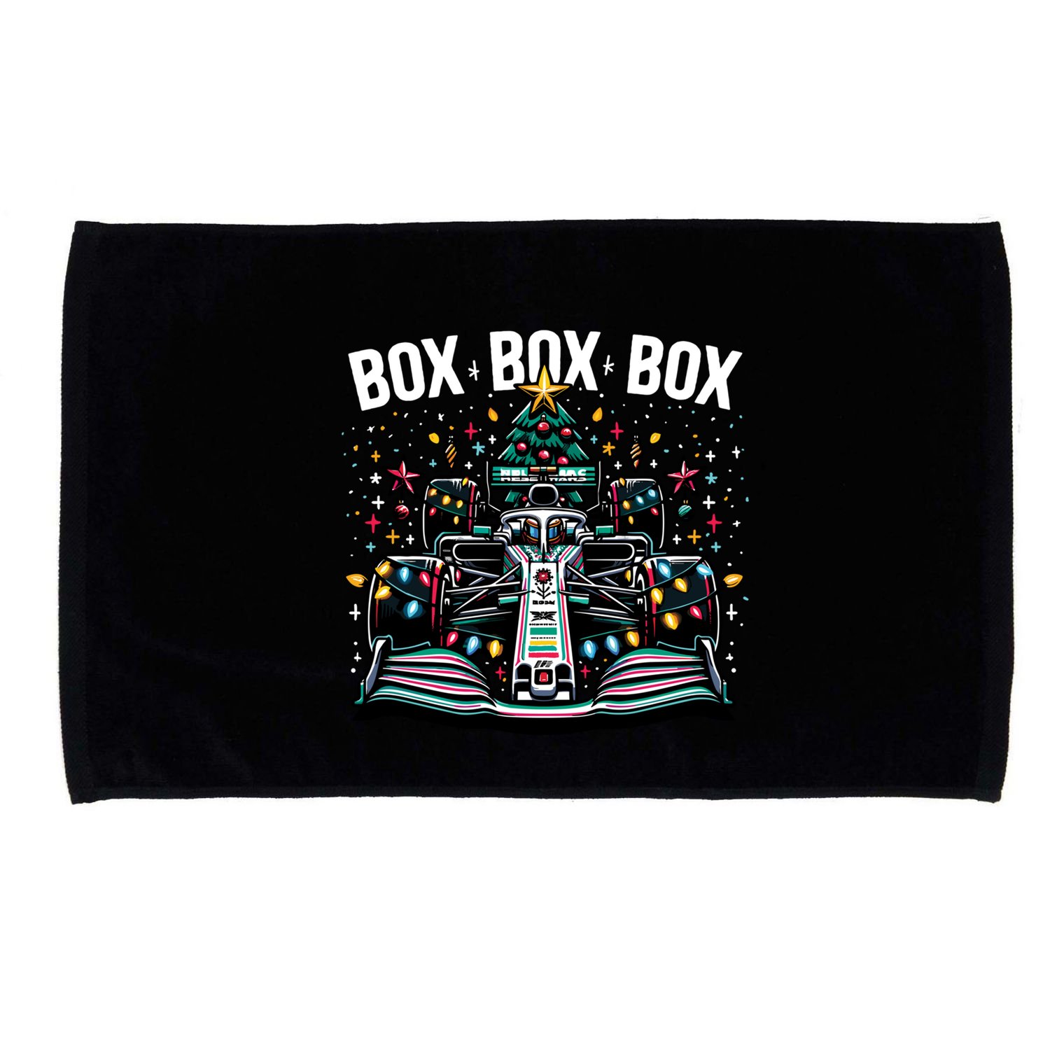 Box Radio Call Fun Christmas Tree Formula Racing Car Box Box Microfiber Hand Towel