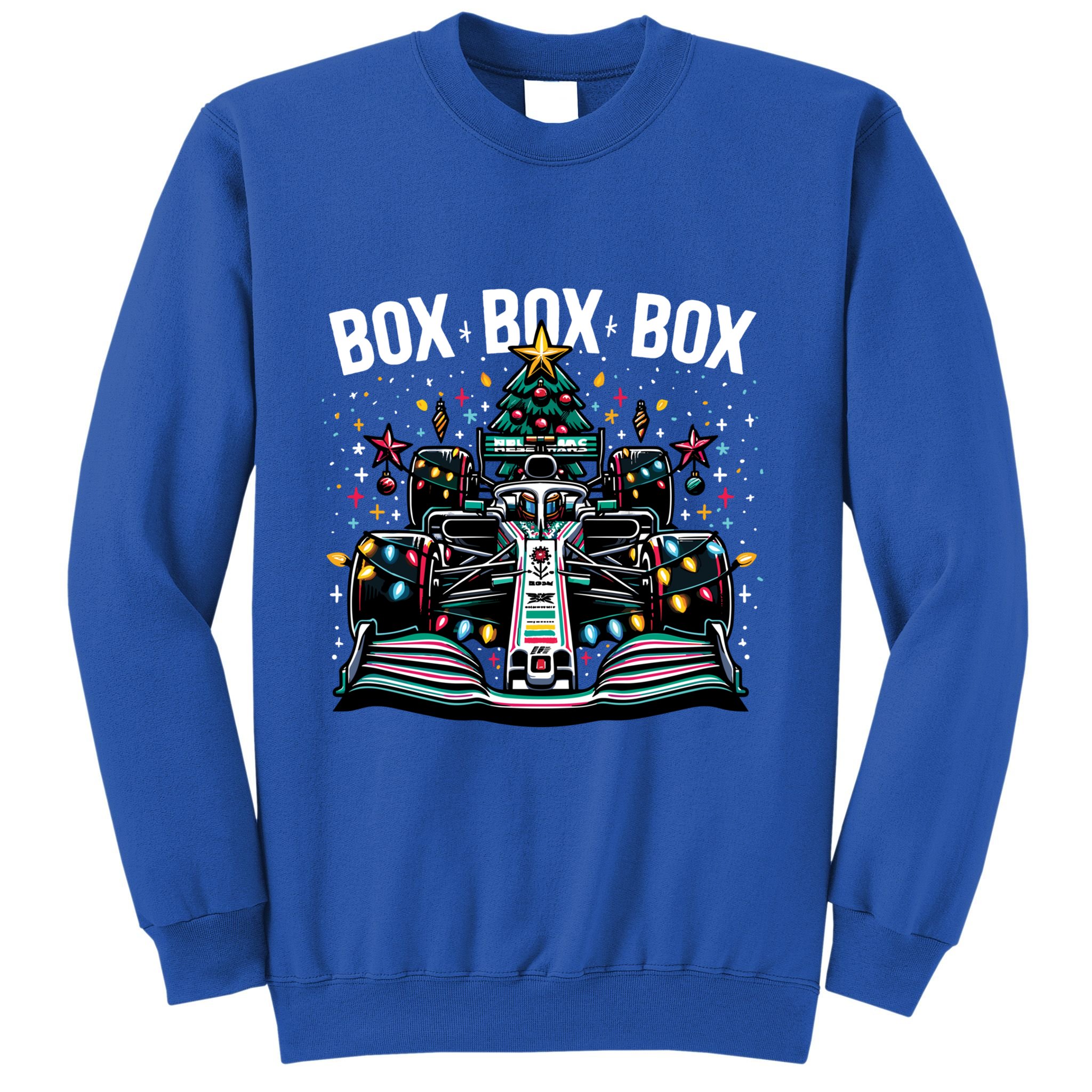 Box Radio Call Fun Christmas Tree Formula Racing Car Box Box Sweatshirt
