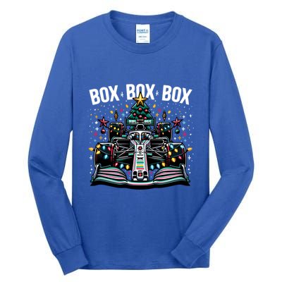 Box Radio Call Fun Christmas Tree Formula Racing Car Box Box Tall Long Sleeve T-Shirt