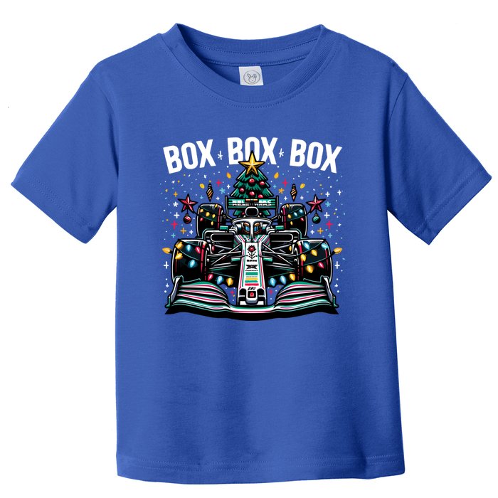 Box Radio Call Fun Christmas Tree Formula Racing Car Box Box Toddler T-Shirt