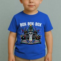 Box Radio Call Fun Christmas Tree Formula Racing Car Box Box Toddler T-Shirt