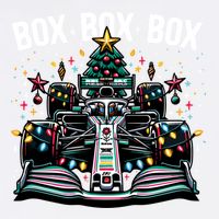 Box Radio Call Fun Christmas Tree Formula Racing Car Box Box Garment-Dyed Sweatshirt