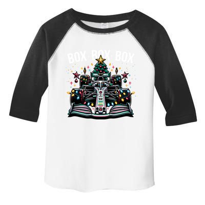 Box Radio Call Fun Christmas Tree Formula Racing Car Box Box Toddler Fine Jersey T-Shirt