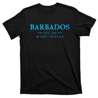 Barbados Retro Colorful Text Women Cruise Souvenir T-Shirt