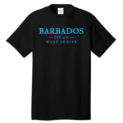 Barbados Retro Colorful Text Women Cruise Souvenir Tall T-Shirt