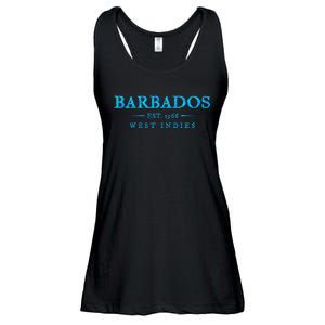 Barbados Retro Colorful Text Women Cruise Souvenir Ladies Essential Flowy Tank