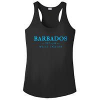 Barbados Retro Colorful Text Women Cruise Souvenir Ladies PosiCharge Competitor Racerback Tank