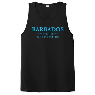 Barbados Retro Colorful Text Women Cruise Souvenir PosiCharge Competitor Tank