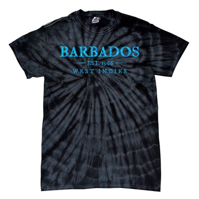 Barbados Retro Colorful Text Women Cruise Souvenir Tie-Dye T-Shirt