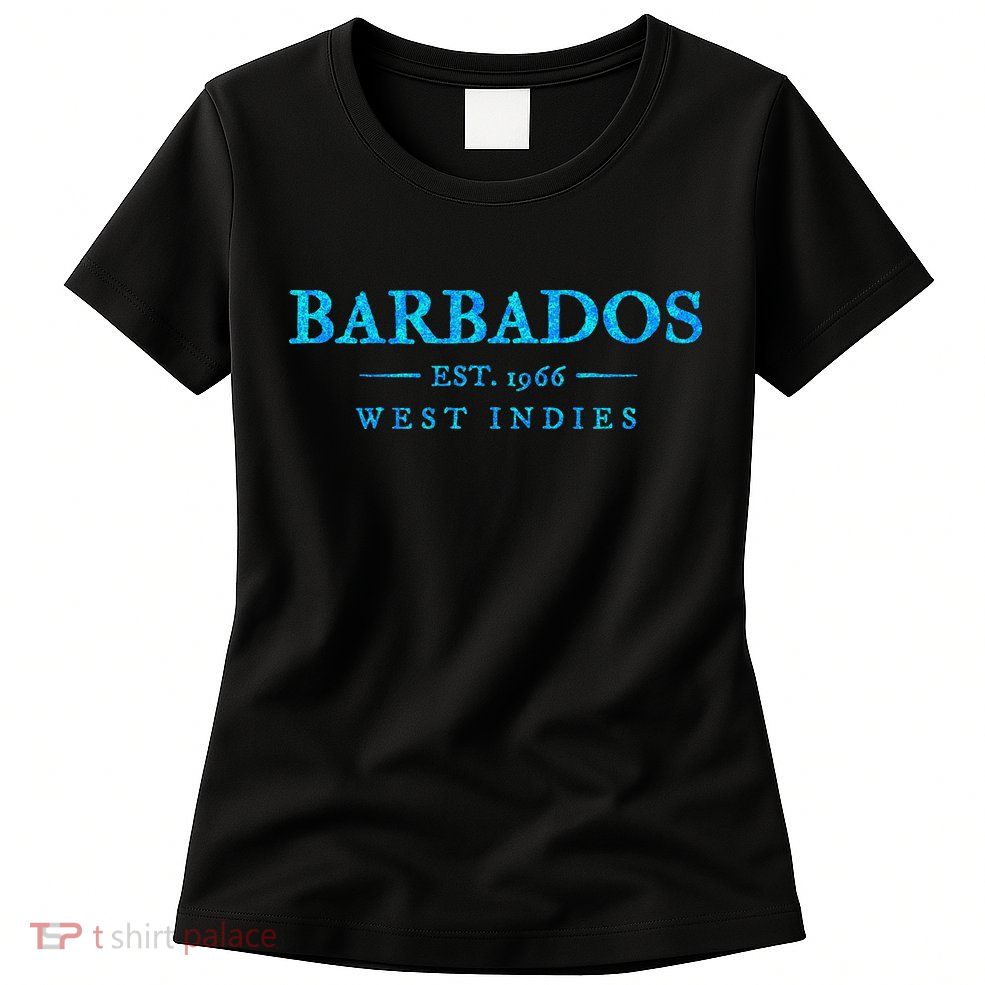 Barbados Retro Colorful Text Women Cruise Souvenir Womens T-Shirt