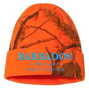 Barbados Retro Colorful Text Women Cruise Souvenir Kati Licensed 12" Camo Beanie