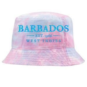 Barbados Retro Colorful Text Women Cruise Souvenir Tie-Dyed Bucket Hat