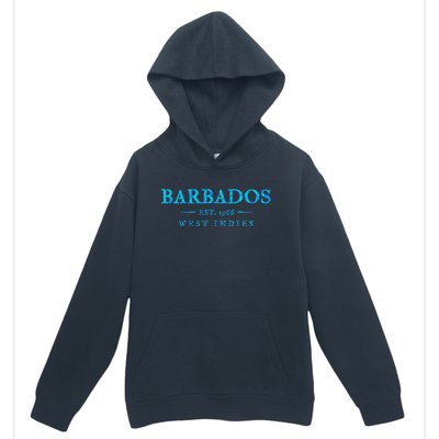 Barbados Retro Colorful Text Women Cruise Souvenir Urban Pullover Hoodie