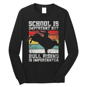 Bull Riding Cowboy Rodeo Long Sleeve Shirt