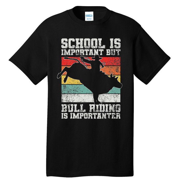 Bull Riding Cowboy Rodeo Tall T-Shirt