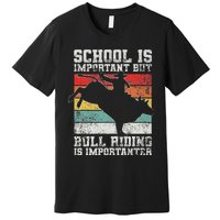 Bull Riding Cowboy Rodeo Premium T-Shirt