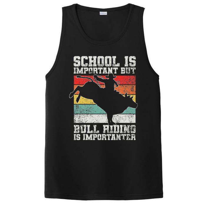 Bull Riding Cowboy Rodeo PosiCharge Competitor Tank