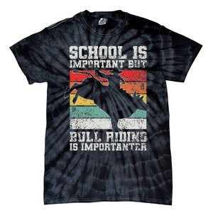 Bull Riding Cowboy Rodeo Tie-Dye T-Shirt